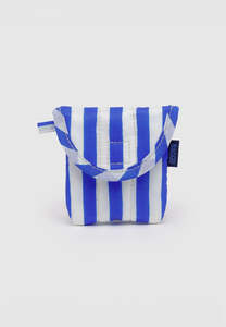 Home Body: Baggu Puffy Earbuds Blue Painted Stripe