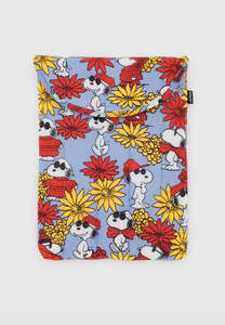 Home Body: Baggu Puffy Laptop Sleeve Floral Snoopy 13"/14"
