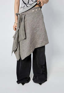 Arthur Apparel: Arthur Origami Skirt Earth Stripe