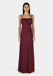 Ownley: Ownley Talulah Maxi Dress Burgundy