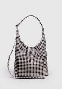 Baggu Large Nylon Sling Black & White Gingham