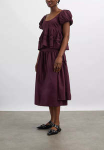 New: Damson Madder Berta Midi Skirt
