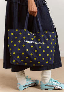 Damson Madder Vela Canvas Tote Polka Dot
