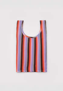 Baggu Pleated Baggu Gradient Stripe Poppy &Lilac