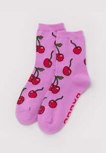 Baggu: Baggu Crew Sock Cherries