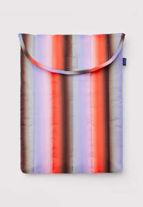 Baggu Puffy Laptop Sleeve Gradient Stripe Poppy & Lilac 16"