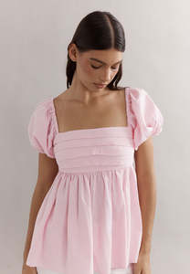 Caitlin Crisp Piper Bodice Pink Seersucker