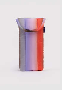 Home Body: Baggu Puffy Glasses Sleeve Gradient Stripe Poppy & Lilac