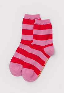 Gifts For Secret Santa: Baggu Crew Sock Pink Stripe