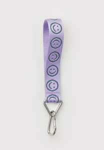 Items Under 50: Baggu Logo Keychain Lilac Happy