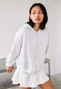Commonplace Essentials Ralph Zip Up Hoodie Grey