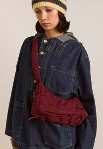 Damson Madder: Damson Madder Puffy Saz Bag Burgundy