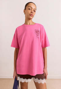 Full Price Clothing: Damson Madder Gill of Dreams Graphic Tee Pink
