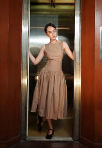 Full Price Clothing: Chulle Bri Dress Mushroom