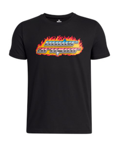 Boys: UA Flame Wordmark Boys' Short Sleeve