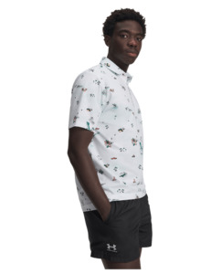 New: UA ArmourDry Golf Trip Printed Men's Polo
