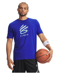 Curry Splash Wordmark Men's T-Shirt