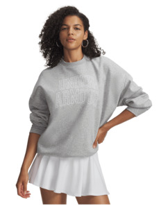 Hoodies Sweatshirts: UA Rival Fleece Varsity Women's Oversized Crew