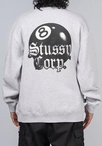 8 Ball Corp Fleece Crew - Ash Heather