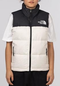Clothing: W 1996 Retro Nuptse Vest - Gardenia White/TNF Black