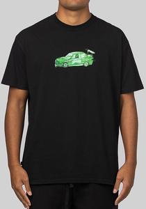 Mens Tops: Racecar T-Shirt - Pigment Black