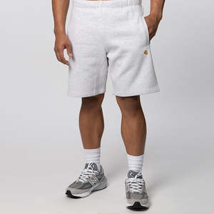 Carhartt: Chase Sweat Short - Ash Heather/Gold