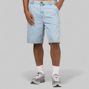 Single Knee Short - Blue (Heavy Stone Bleached)