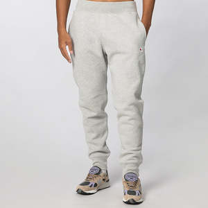 Reverse Weave Trim Jogger Pant - Grey