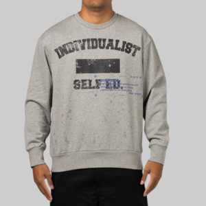 Indvlst Lab: Self Education Crew - Athletic Grey