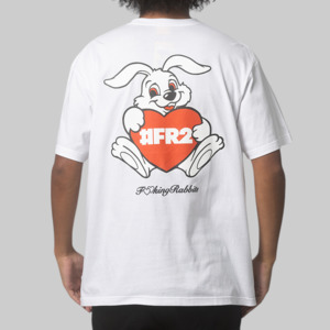 Heart Rabbit T-Shirt - White