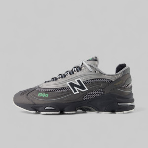 Main Outlet Mens Footwear: 1000v1 - Dark Silver Metallic/Lime Leaf