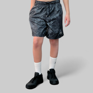 Kids' Kobe Light Weight Woven Short - Black/Reflective Silver