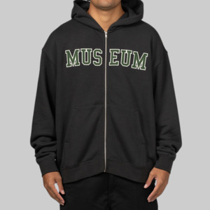 Museum Of Peace Quiet: Museum Zip-Up Hoodie - Black