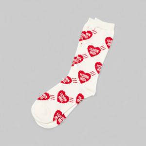 Human Made: Heart Socks - White