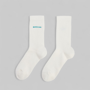 Accessories Socks 1: X Sporty & Rich Socks - Off White