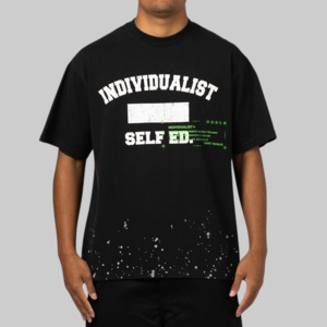 Outlet Clothing: Self Education T-Shirt - Vintage Black