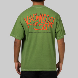 Outlet Clothing: Knowledge Of Self T-Shirt - Vintage Green