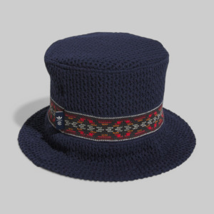Adidas X Clot By Edison Chen 1: X CLOT By Edison Chen Knit Bucket Hat - Night Indigo