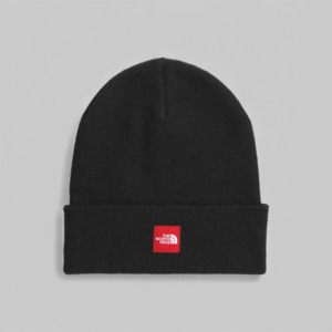 Red Box Beanie - TNF Black
