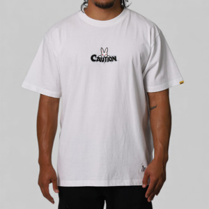 Fr2: CAUTION Rabbit T-Shirt - White