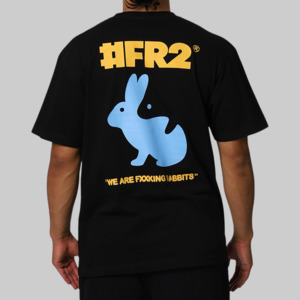 Fr2: Trick Art Rabbit T-Shirt - Black