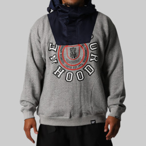 Combination Sweat Hoodie - Grey