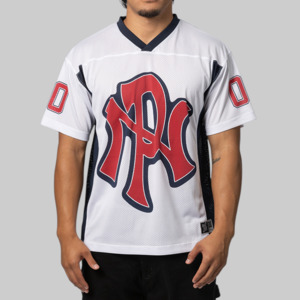 Tops: NYP Sports Poly Jersey - White
