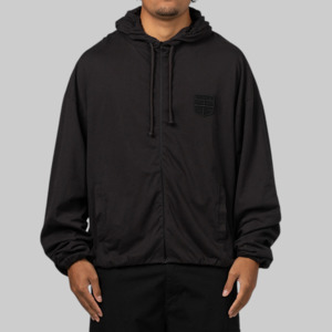 Crest Jersey Hoodie - Washed Black