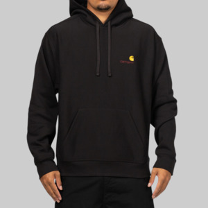 Carhartt: American Script Hoodie - Black