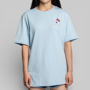 Converse: X Hello Kitty And Friends Patch T-Shirt - Clear Skies