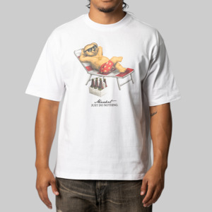 Smiley Bearly A Care T-Shirt - White