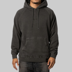 Pigment Dyed Sweat Hoodie - Black