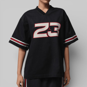 Tops: Flight Woven Jersey - Black