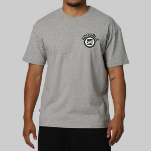 Main Outlet Mens Tops: Arch Dot T-Shirt - Grey Heather